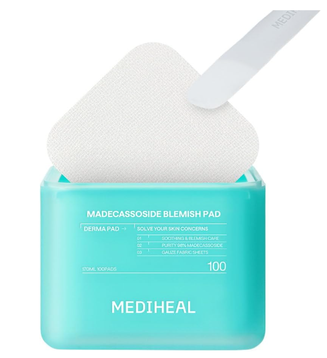 MEDIHEAL Official Square Toner Pads 100pcs Korean Cosmetics