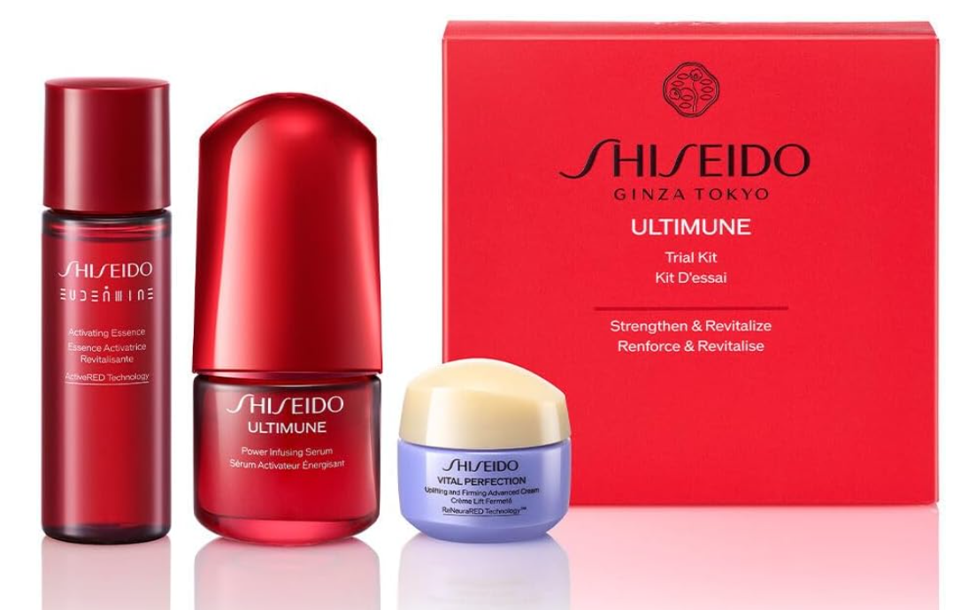 Shiseido Ultimune Trial Kit Serum Lotion Cream Ginza Tokyo Premium Skin Care