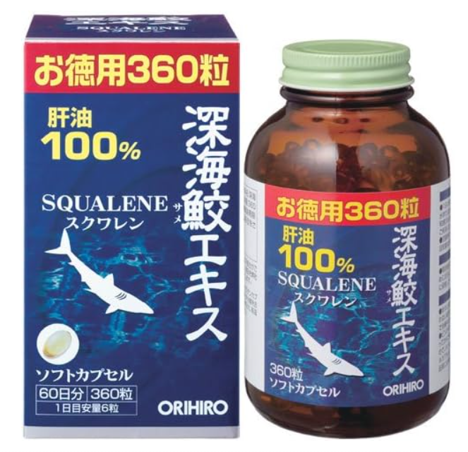 Orihiro Deep Sea Shark Extract Capsules 360 Tablets 2-Pack Japan