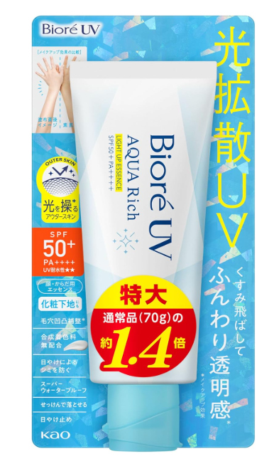 Bioré UV Aqua Rich Light Up Essence SPF50 100g Amazon Exclusive