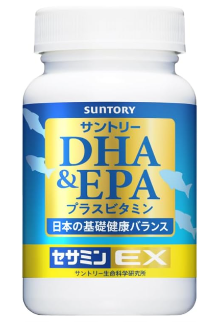 Suntory DHA EPA Sesamin EX Omega-3 120 Tablets 30-Day Supply Japan