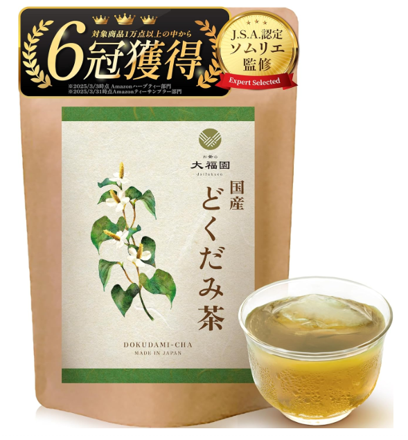 Ocha Daifukuen Dokudami Tea 30 Packs Pesticide Free Domestically Produced Japan Sommelier